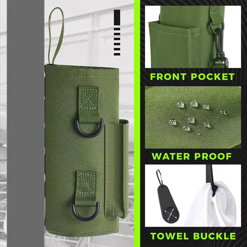 Magnetic Water Bottle Carrier Sling Bag - Non-Slip Portable Holder for Gym Accessories