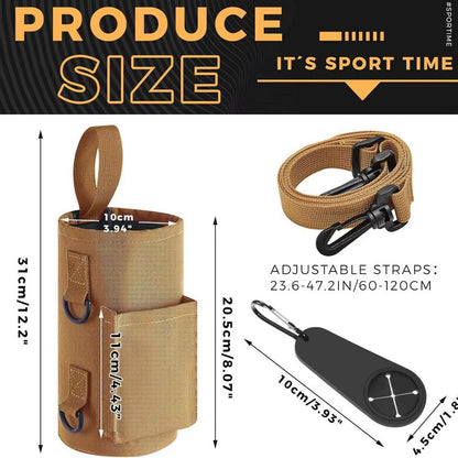 Magnetic Water Bottle Carrier Sling Bag - Non-Slip Portable Holder for Gym Accessories